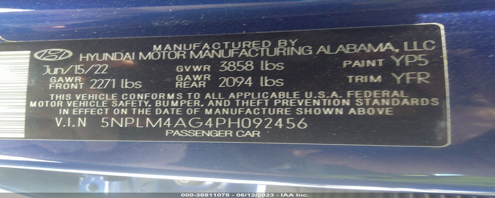 5NPLM4AG4PH092456 2023 HYUNDAI ELANTRA photo no. 9