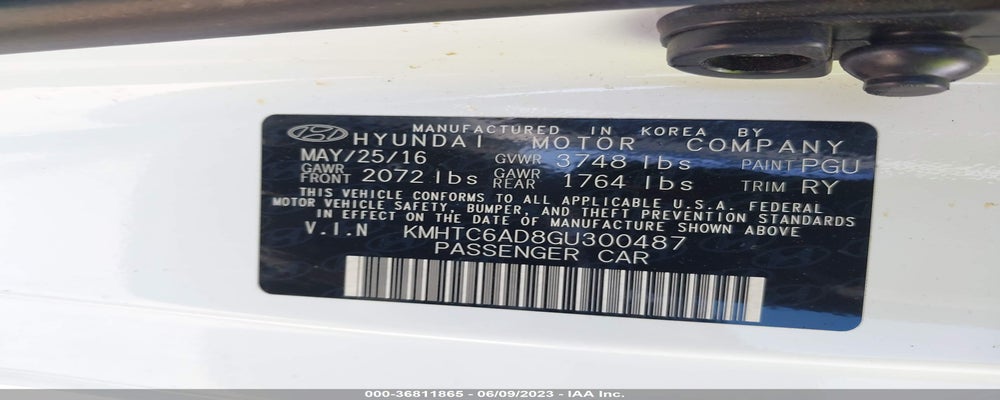 KMHTC6AD8GU300487 2016 HYUNDAI VELOSTER photo no. 9