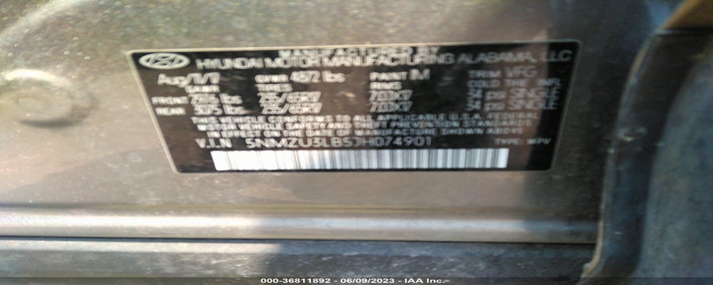 5NMZU3LB5JH074901 2018 HYUNDAI SANTA FE SPORT photo no. 9