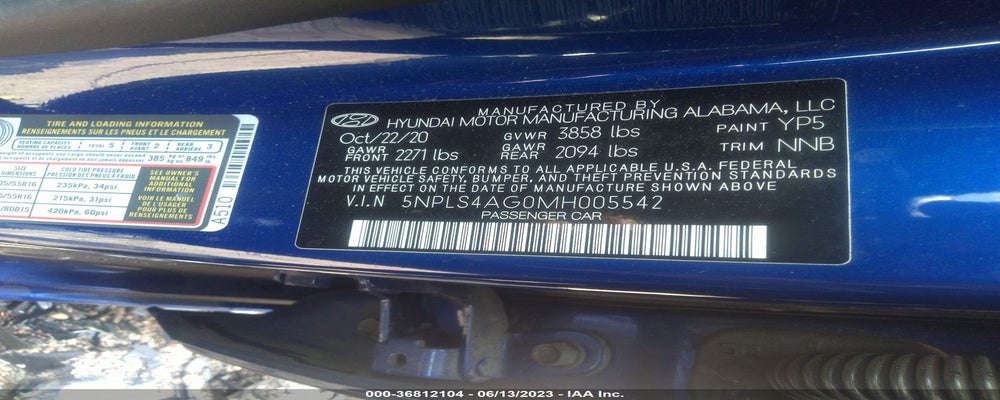 5NPLS4AG0MH005542 2021 HYUNDAI ELANTRA photo no. 9