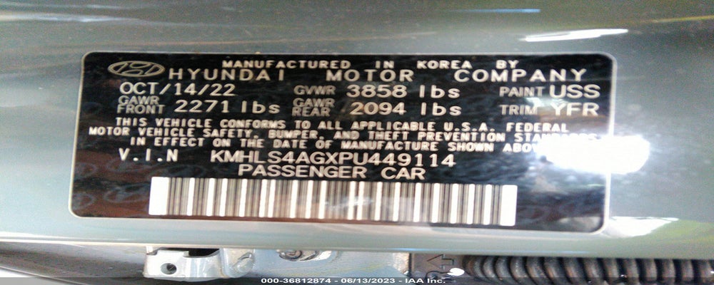 KMHLS4AGXPU449114 2023 HYUNDAI ELANTRA photo no. 9