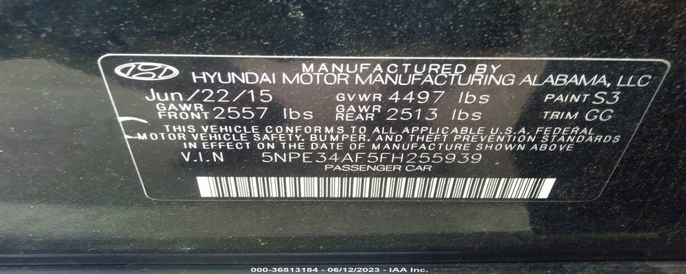 5NPE34AF5FH255939 2015 HYUNDAI SONATA photo no. 9