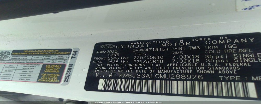 KM8J33AL0MU288926 2021 HYUNDAI TUCSON photo no. 9