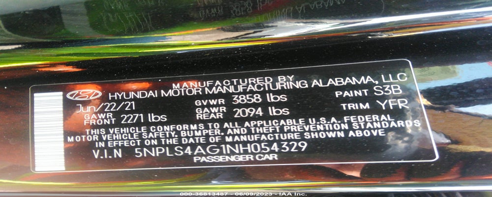 5NPLS4AG1NH054329 2022 HYUNDAI ELANTRA photo no. 9
