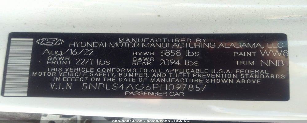 5NPLS4AG6PH097857 2023 HYUNDAI ELANTRA photo no. 9