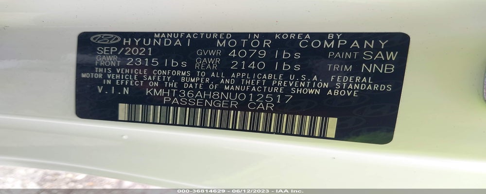 KMHT36AH8NU012517 2022 HYUNDAI VELOSTER N photo no. 9