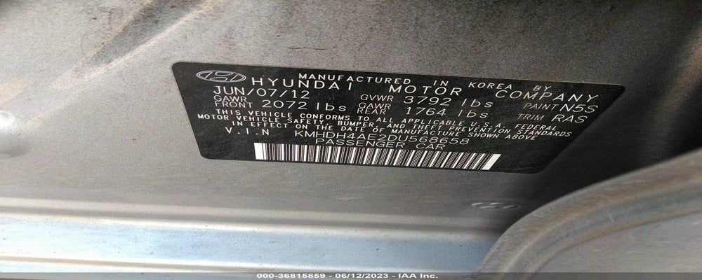 KMHDH4AE2DU568658 2013 HYUNDAI ELANTRA photo no. 9