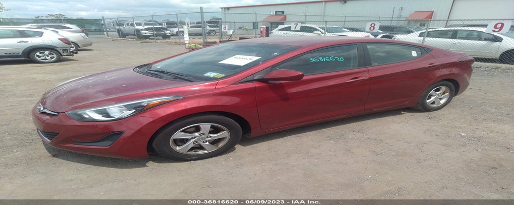 5NPDH4AE2EH531108 2014 HYUNDAI ELANTRA photo no. 2
