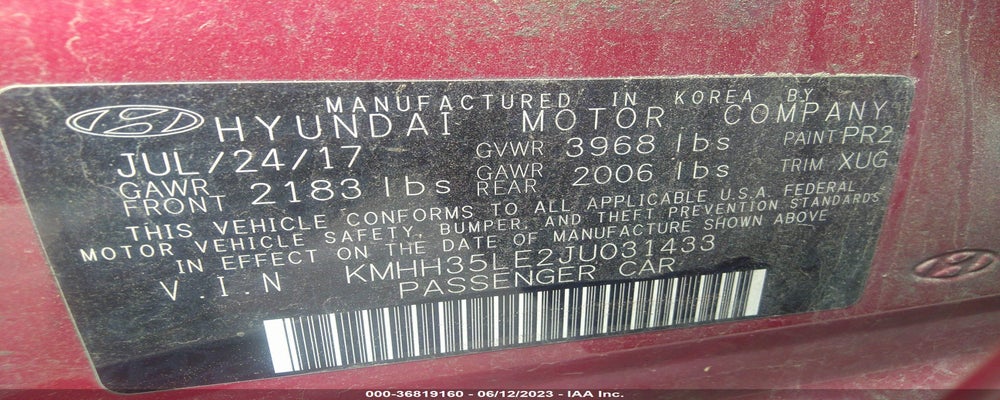 KMHH35LE2JU031433 2018 HYUNDAI ELANTRA GT photo no. 9
