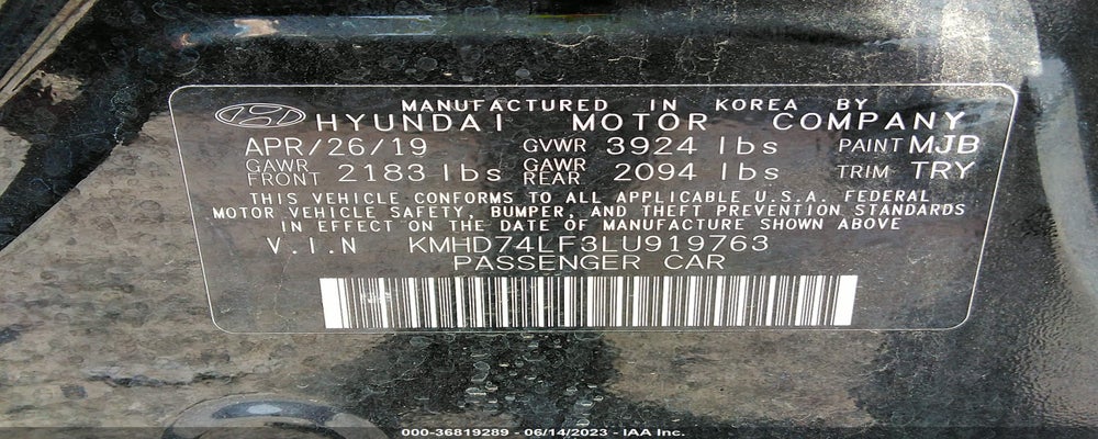 KMHD74LF3LU919763 2020 HYUNDAI ELANTRA photo no. 9