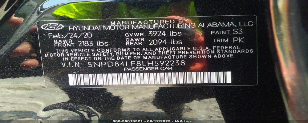 5NPD84LF8LH592238 2020 HYUNDAI ELANTRA photo no. 9