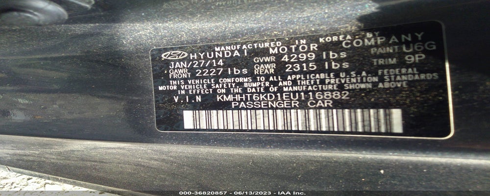 KMHHT6KD1EU116882 2014 HYUNDAI GENESIS COUPE photo no. 9