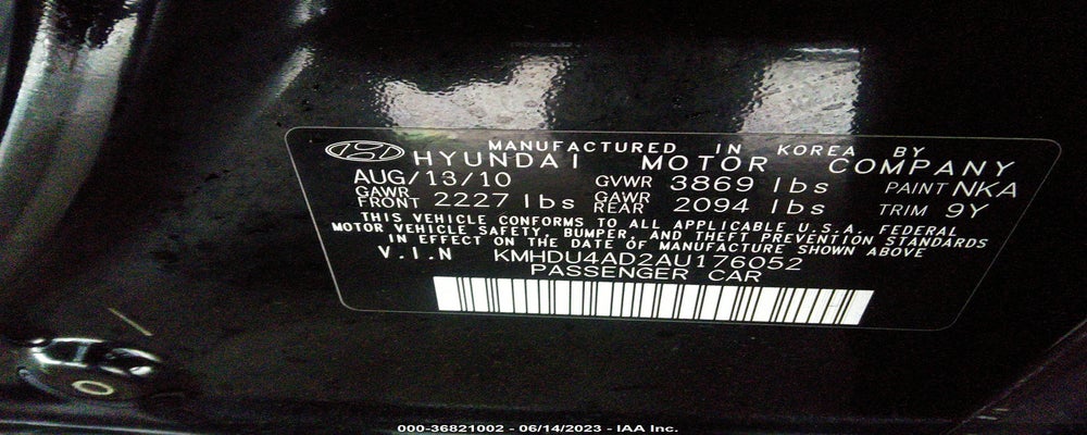 KMHDU4AD2AU176052 2010 HYUNDAI ELANTRA photo no. 9