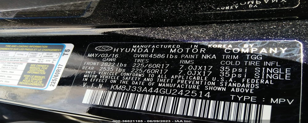KM8J33A44GU242514 2016 HYUNDAI TUCSON photo no. 9