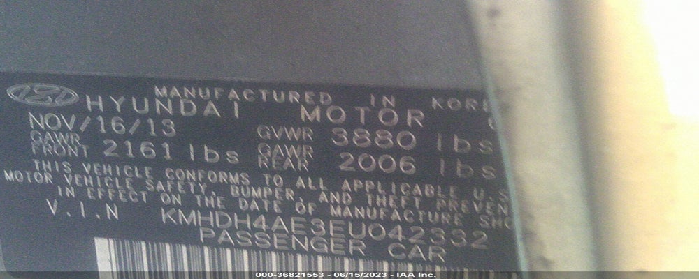 KMHDH4AE3EU042332 2014 HYUNDAI ELANTRA photo no. 9