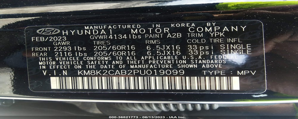 KM8K2CAB2PU019099 2023 HYUNDAI KONA photo no. 9