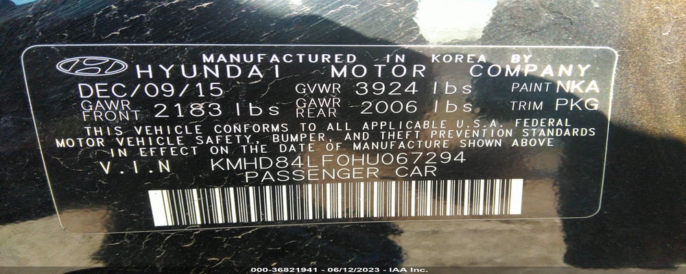 KMHD84LF0HU067294 2017 HYUNDAI ELANTRA photo no. 9