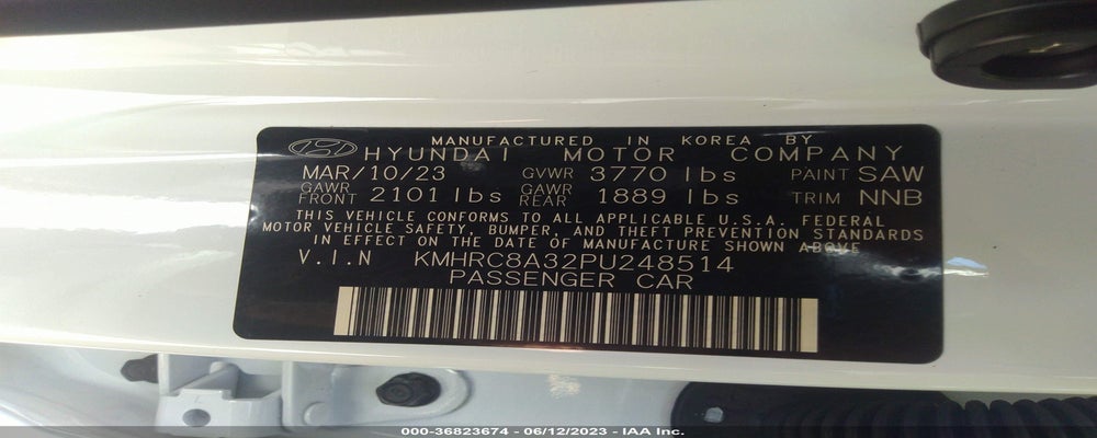 KMHRC8A32PU248514 2023 HYUNDAI VENUE photo no. 9