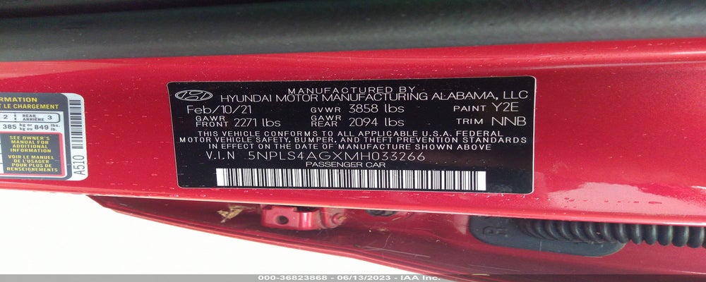 5NPLS4AGXMH033266 2021 HYUNDAI ELANTRA photo no. 9