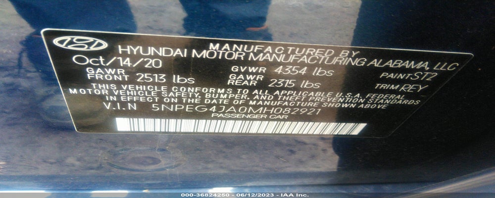 5NPEG4JA0MH082921 2021 HYUNDAI SONATA photo no. 9
