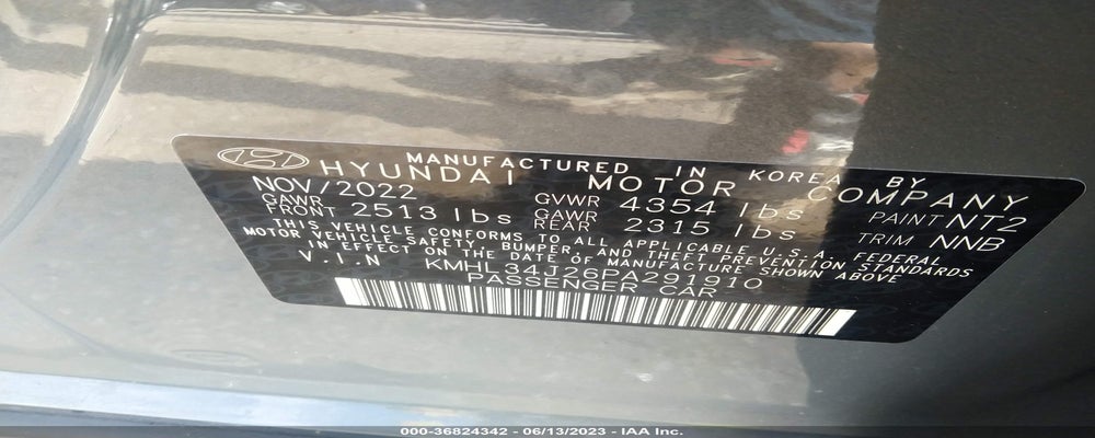 KMHL34J26PA291910 2023 HYUNDAI SONATA photo no. 9