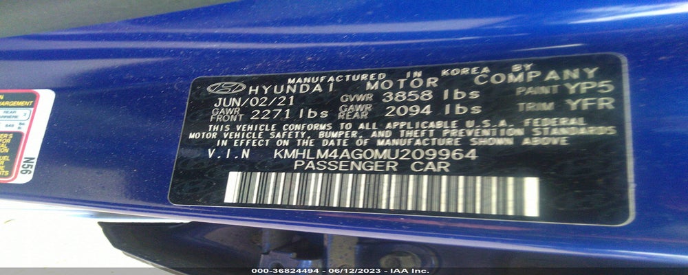 KMHLM4AG0MU209964 2021 HYUNDAI ELANTRA photo no. 9