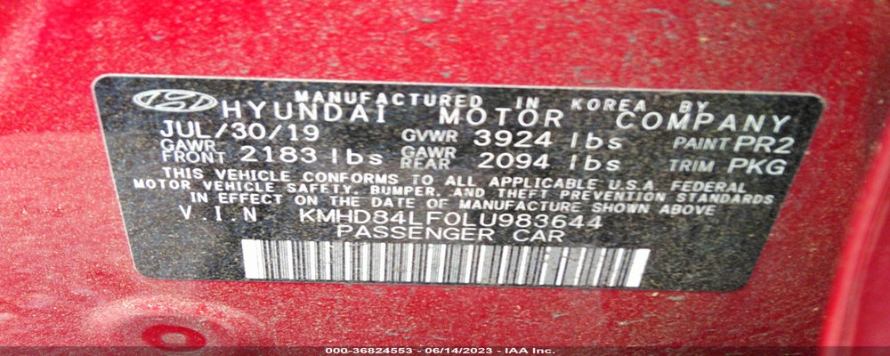 KMHD84LF0LU983644 2020 HYUNDAI ELANTRA photo no. 9