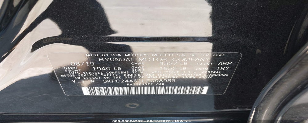 3KPC24A61LE098985 2020 HYUNDAI ACCENT photo no. 9