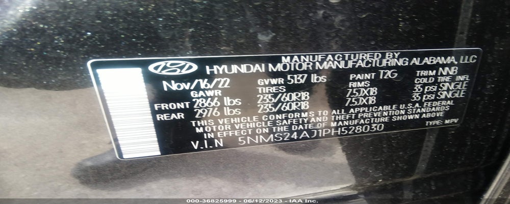 5NMS24AJ1PH528030 2023 HYUNDAI SANTA FE photo no. 9