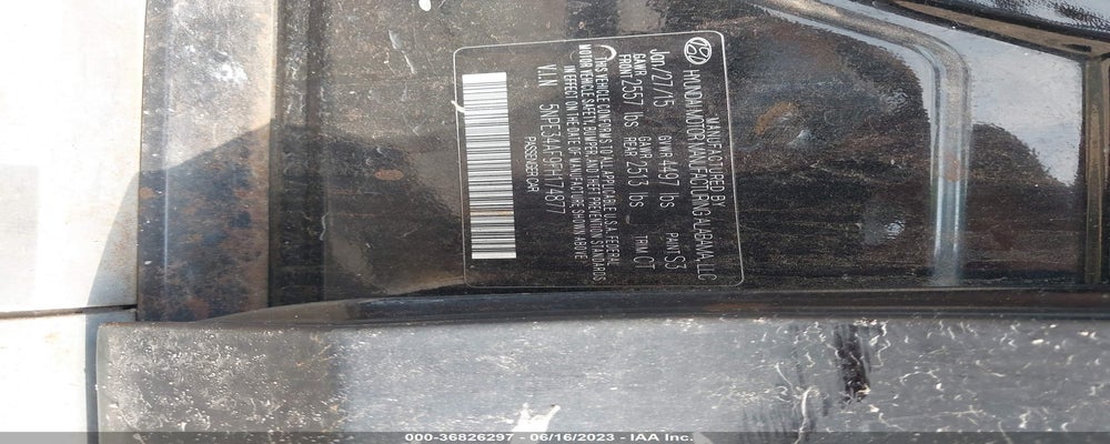 5NPE34AF9FH174877 2015 HYUNDAI SONATA photo no. 9
