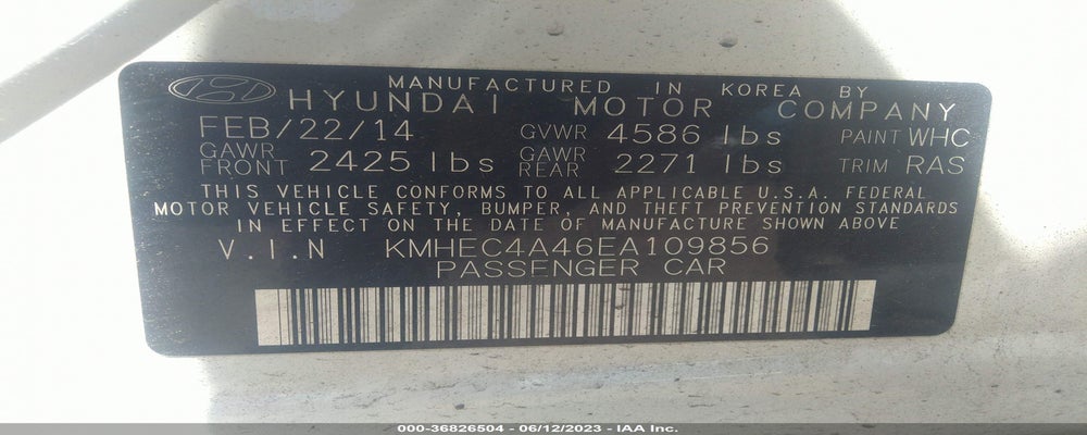 KMHEC4A46EA109856 2014 HYUNDAI SONATA HYBRID photo no. 9