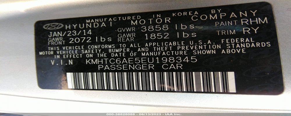 KMHTC6AE5EU198345 2014 HYUNDAI VELOSTER photo no. 9