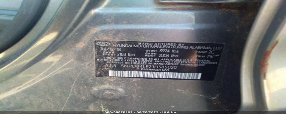 5NPD84LF2JH385020 2018 HYUNDAI ELANTRA photo no. 9
