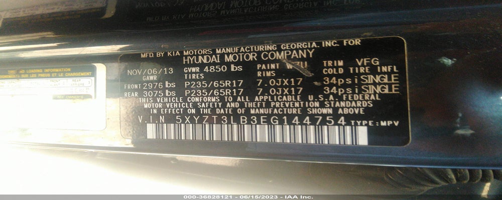 5XYZT3LB3EG144754 2014 HYUNDAI SANTA FE SPORT photo no. 9