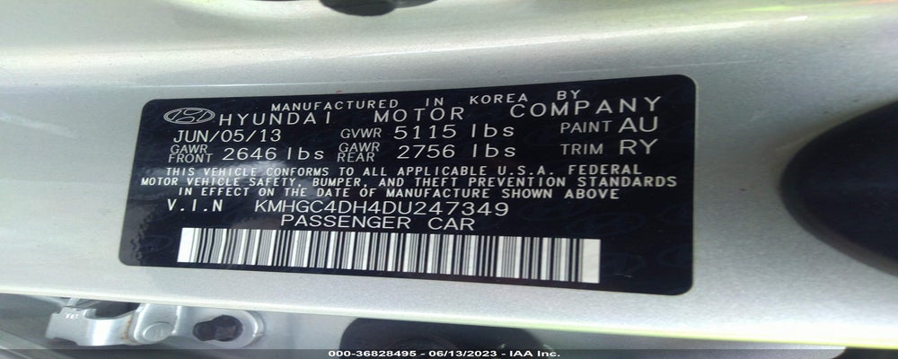 KMHGC4DH4DU247349 2013 HYUNDAI GENESIS photo no. 9