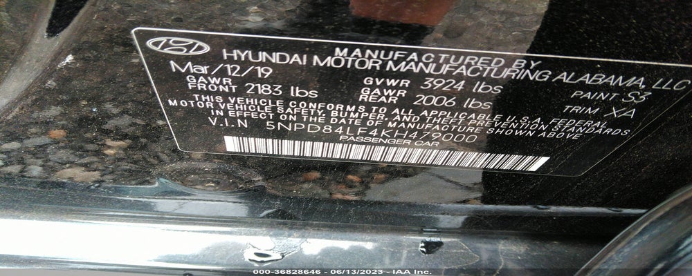 5NPD84LF4KH479000 2019 HYUNDAI ELANTRA photo no. 9