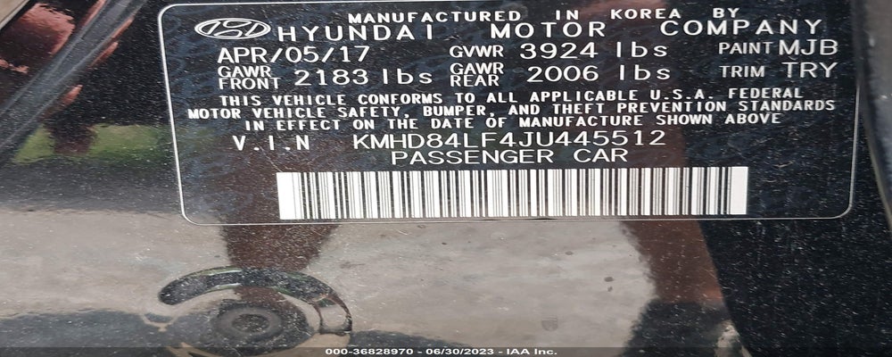 KMHD84LF4JU445512 2018 HYUNDAI ELANTRA photo no. 9