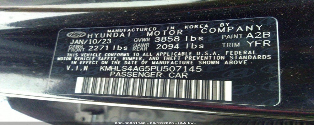 KMHLS4AG5PU507145 2023 HYUNDAI ELANTRA photo no. 9