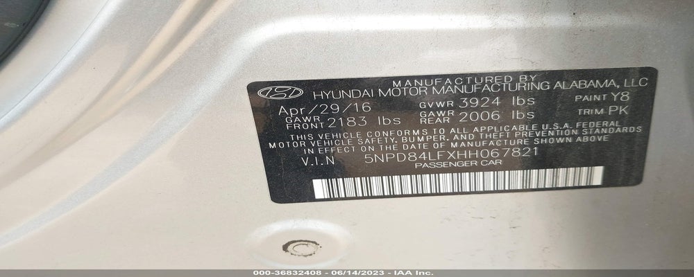5NPD84LFXHH067821 2017 HYUNDAI ELANTRA photo no. 9