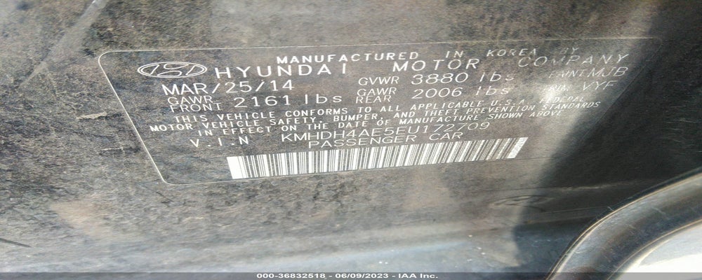 KMHDH4AE5EU172709 2014 HYUNDAI ELANTRA photo no. 9