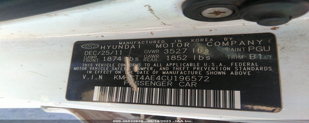 KMHCT4AE4CU196572 2012 HYUNDAI ACCENT photo no. 9