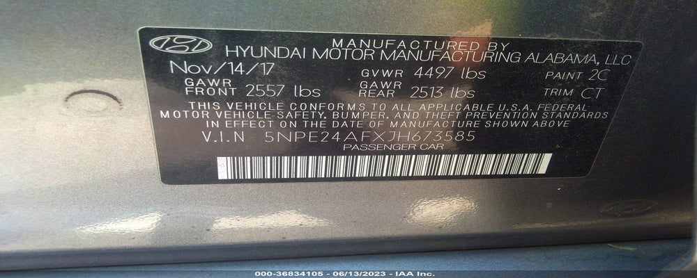 5NPE24AFXJH673585 2018 HYUNDAI SONATA photo no. 9
