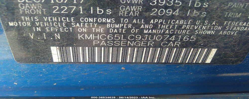 KMHC65LC9JU074165 2018 HYUNDAI IONIQ HYBRID photo no. 9