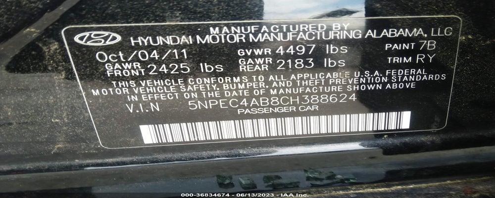 5NPEC4AB8CH388624 2012 HYUNDAI SONATA photo no. 9