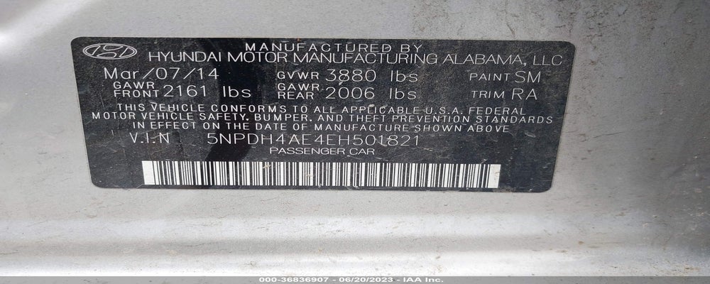 5NPDH4AE4EH501821 2014 HYUNDAI ELANTRA photo no. 9