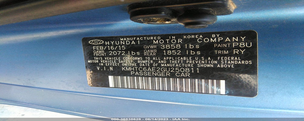 KMHTC6AE2GU250811 2016 HYUNDAI VELOSTER photo no. 9