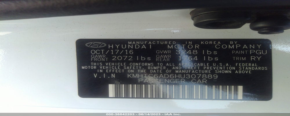 KMHTC6AD6HU307889 2017 HYUNDAI VELOSTER photo no. 9