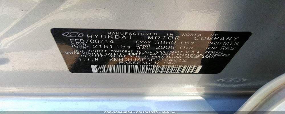 KMHDH4AE9EU124212 2014 HYUNDAI ELANTRA photo no. 9