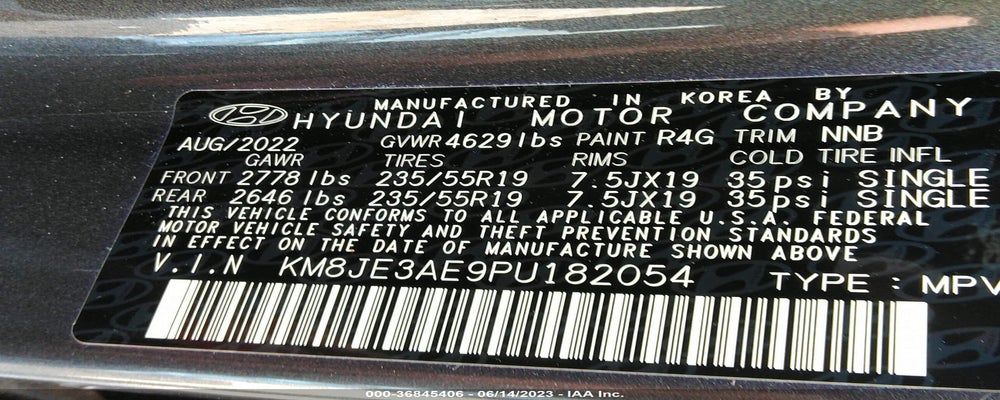 KM8JE3AE9PU182054 2023 HYUNDAI TUCSON photo no. 9