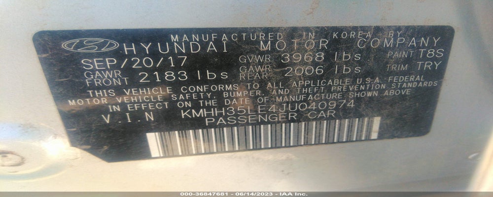 KMHH35LE4JU040974 2018 HYUNDAI ELANTRA GT photo no. 9